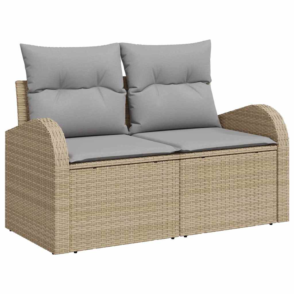 Ensemble de canapé de jardin 12 pcs Beige, Gris clair