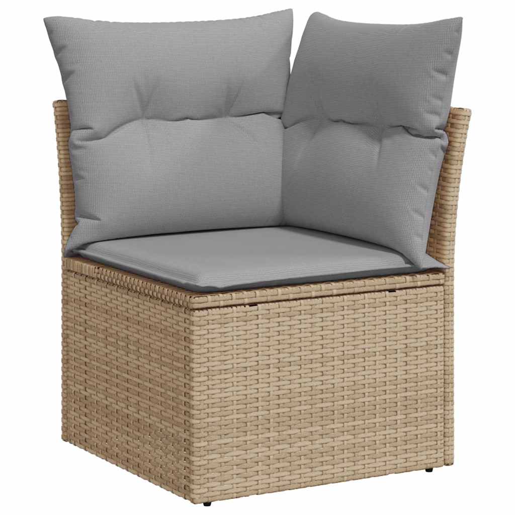 Ensemble de canapé de jardin 12 pcs Beige, Gris clair