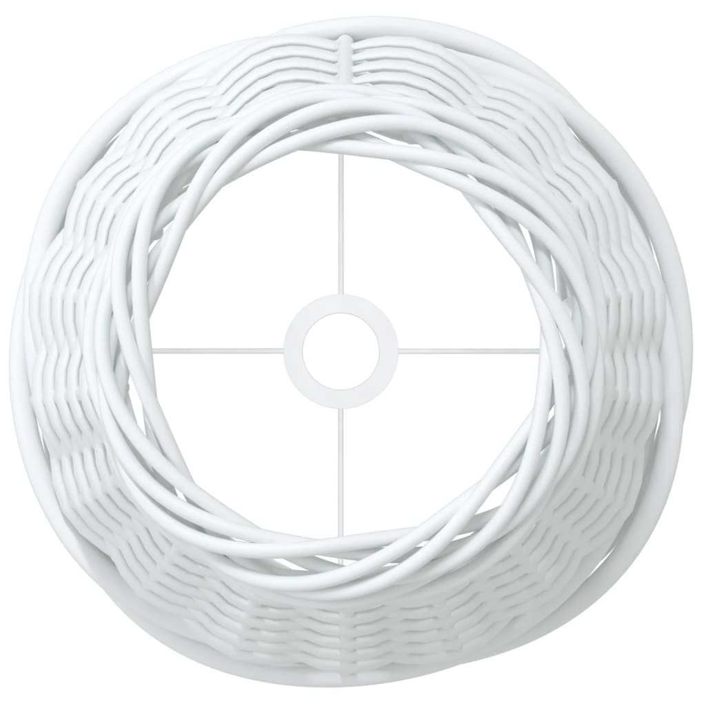 Abat-jour blanc Ø15x12 cm osier - Abat-jour