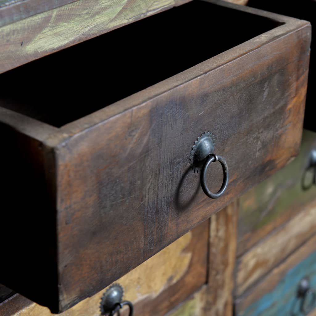 Armoire avec 16 tiroirs en style antique Bois massif recyclé - Commodes