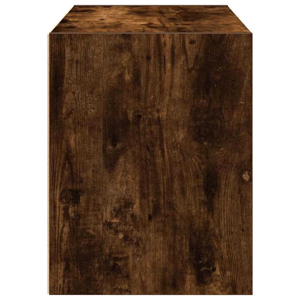 Armoire avec 2 tiroirs chêne fumé 60x31x40 cm bois d’ingénierie - Commodes