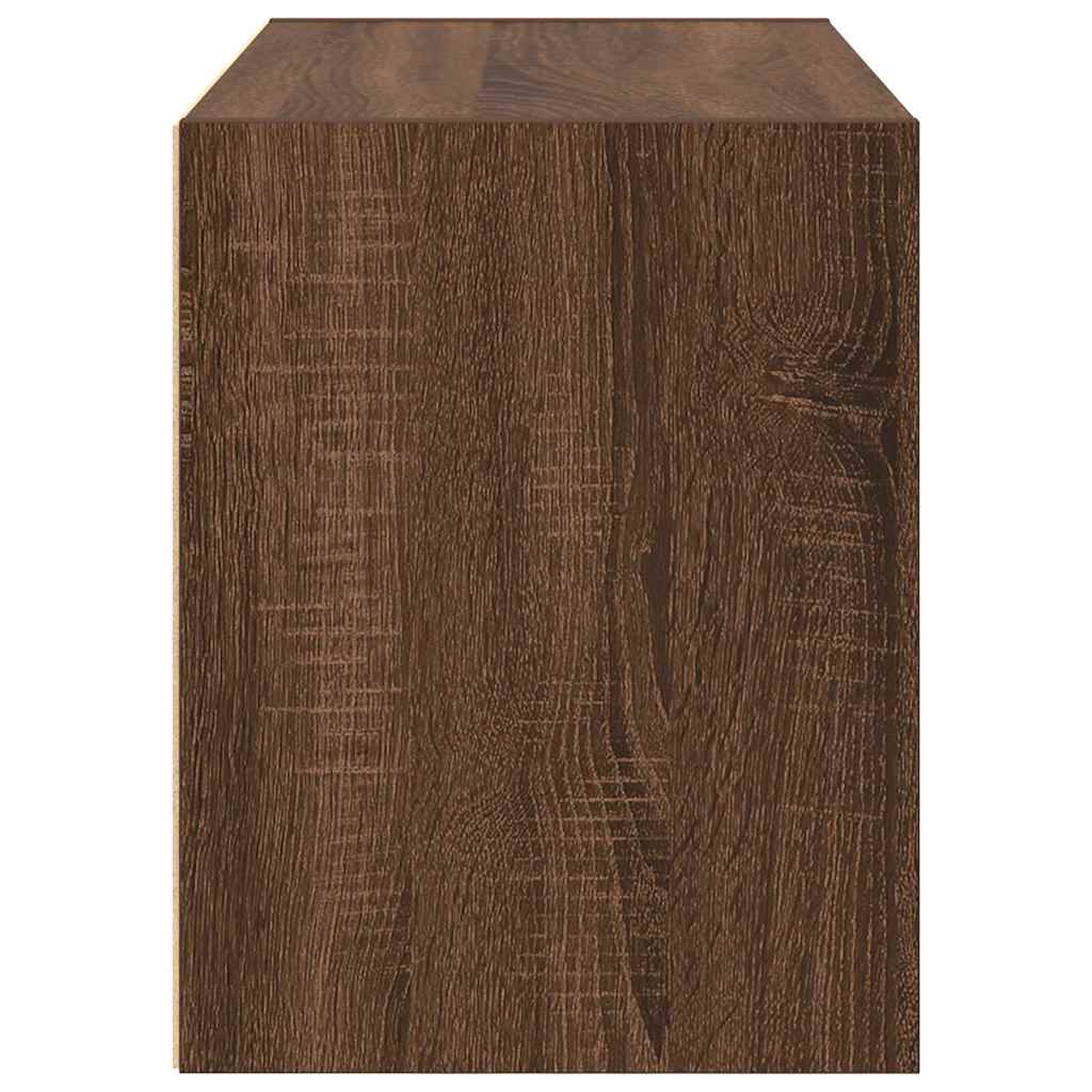 Armoire avec 2 tiroirs chêne marron 60x31x40 cm bois ingénierie - Commodes