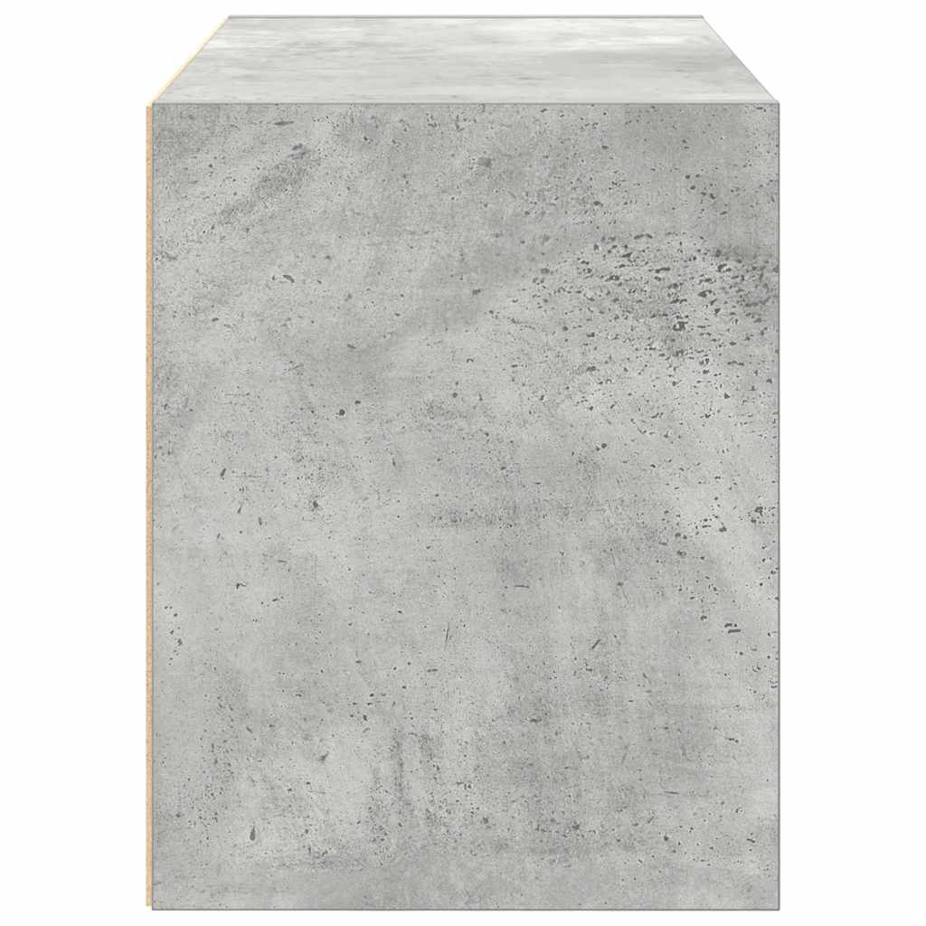 Armoire avec 2 tiroirs gris béton 60x31x40 cm bois d’ingénierie - Commodes