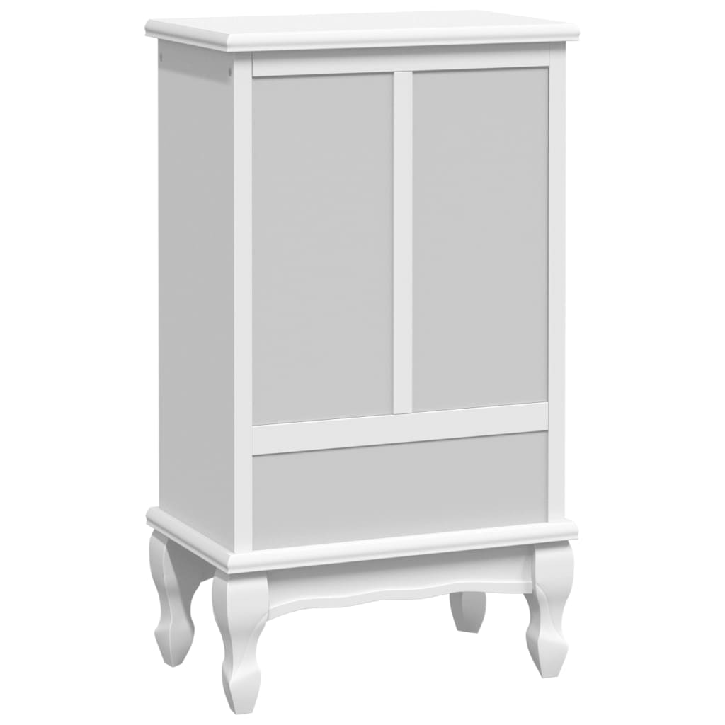 Armoire avec 5 tiroirs et 2 étagères Blanc - Commodes