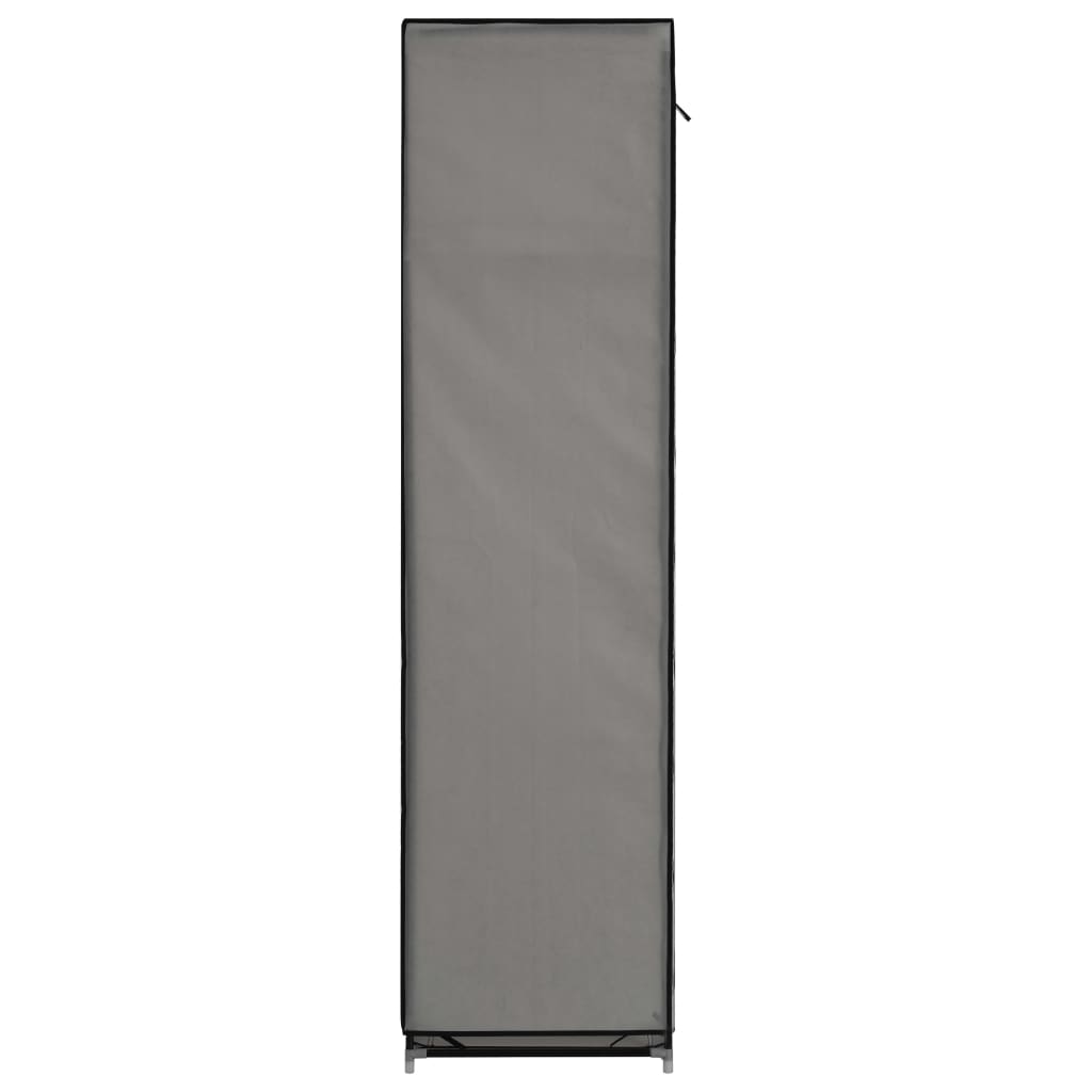 Armoire avec compartiments et barres Gris 150x45x175 cm Tissu - Armoires