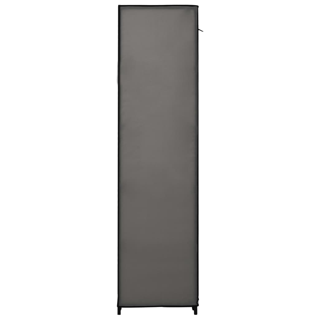 Armoire avec compartiments et tiges Gris 150x45x176 cm Tissu - Armoires