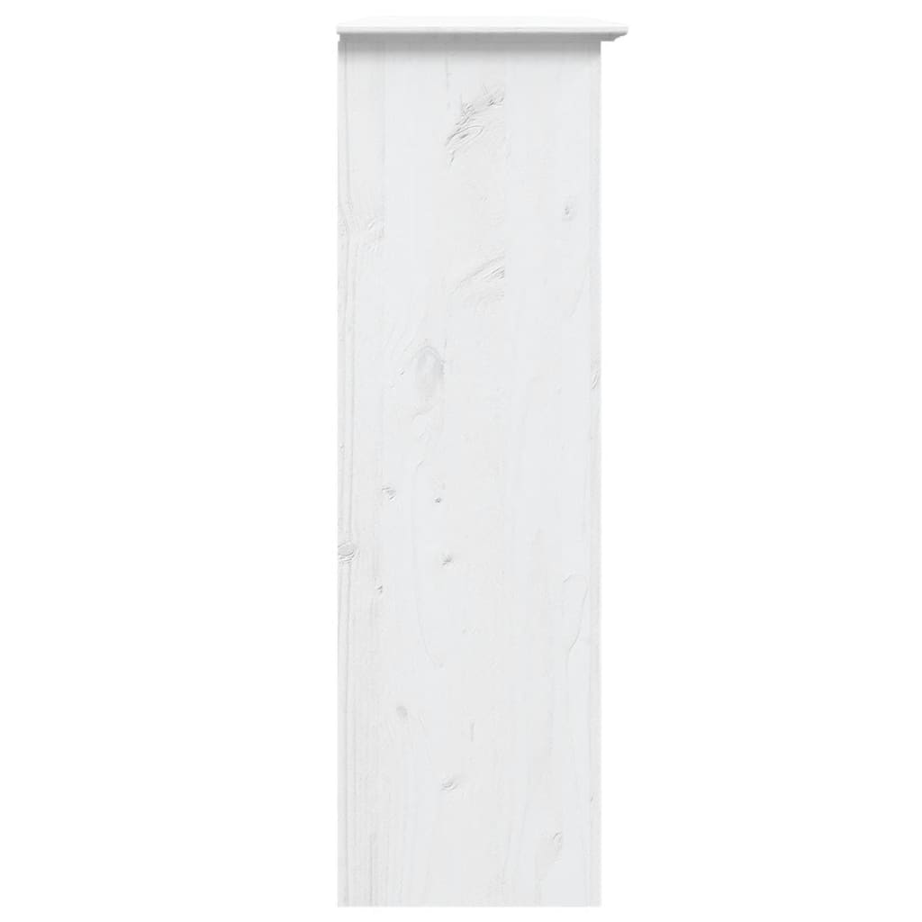 Armoire avec portes vitrées BODO blanc bois de pin massif - Buffets & bahuts