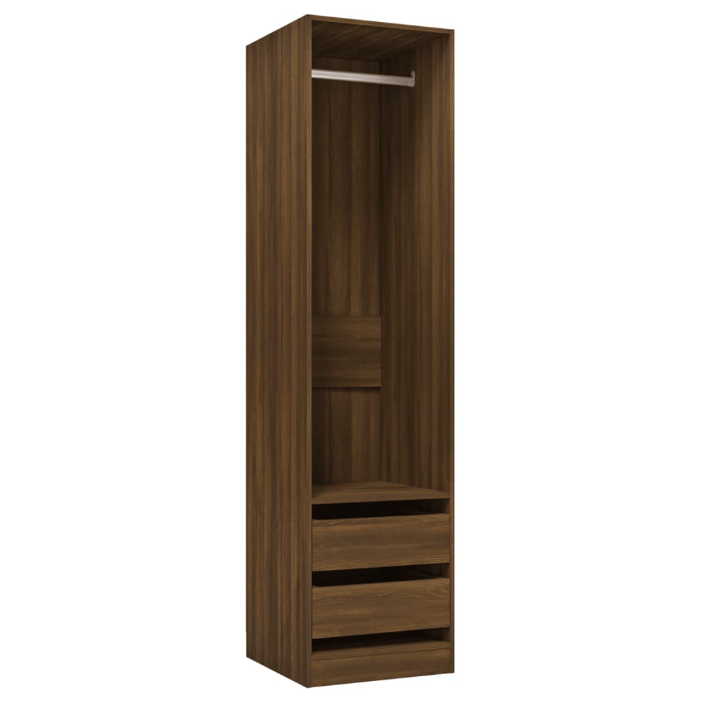 Armoire avec tiroirs Chêne marron 50x50x200cm Bois d’ingénierie - Armoires