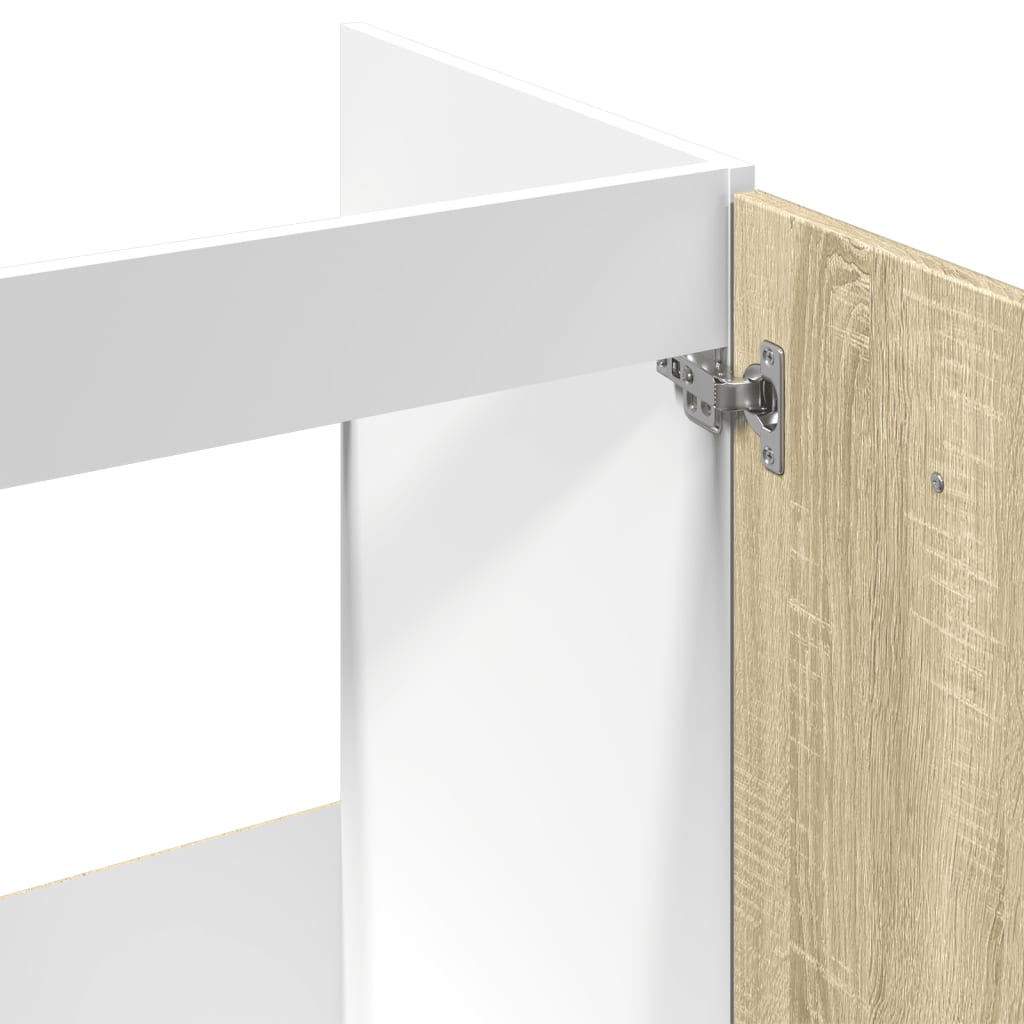 Armoire basse chêne sonoma 80x46x81,5 cm bois d’ingénierie - Meubles de cuisine