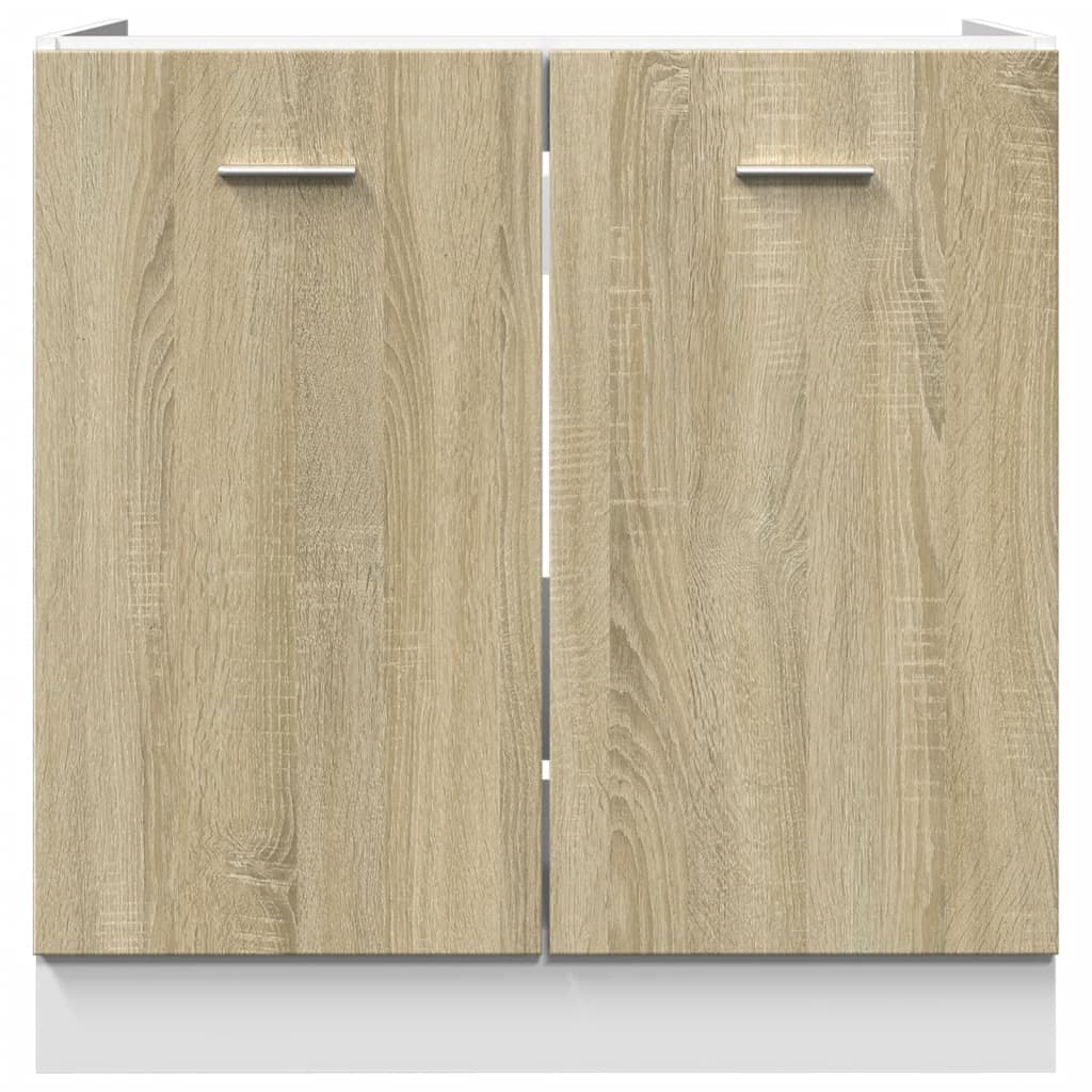 Armoire basse chêne sonoma 80x46x81,5 cm bois d’ingénierie - Meubles de cuisine
