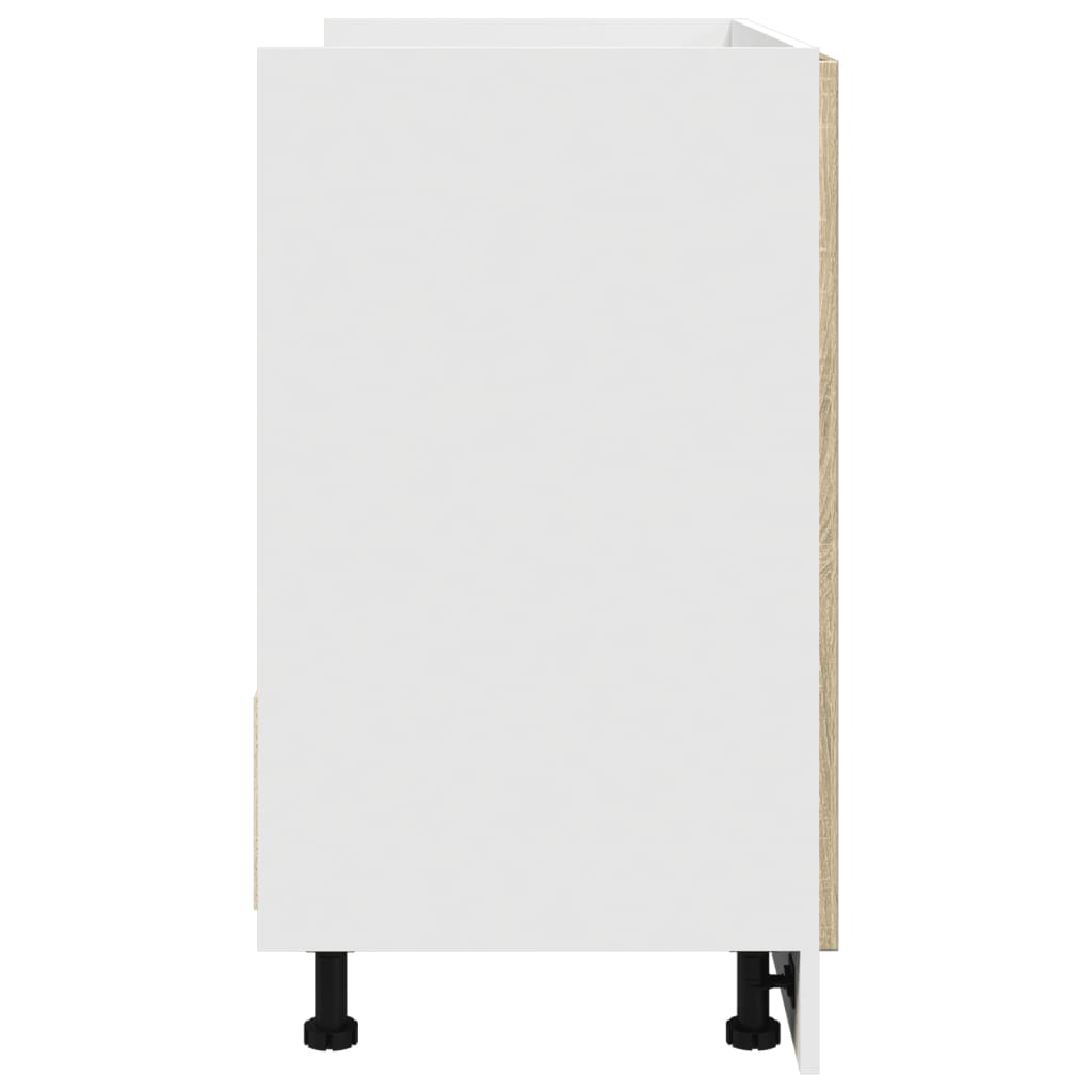 Armoire basse chêne sonoma 80x46x81,5 cm bois d’ingénierie - Meubles de cuisine