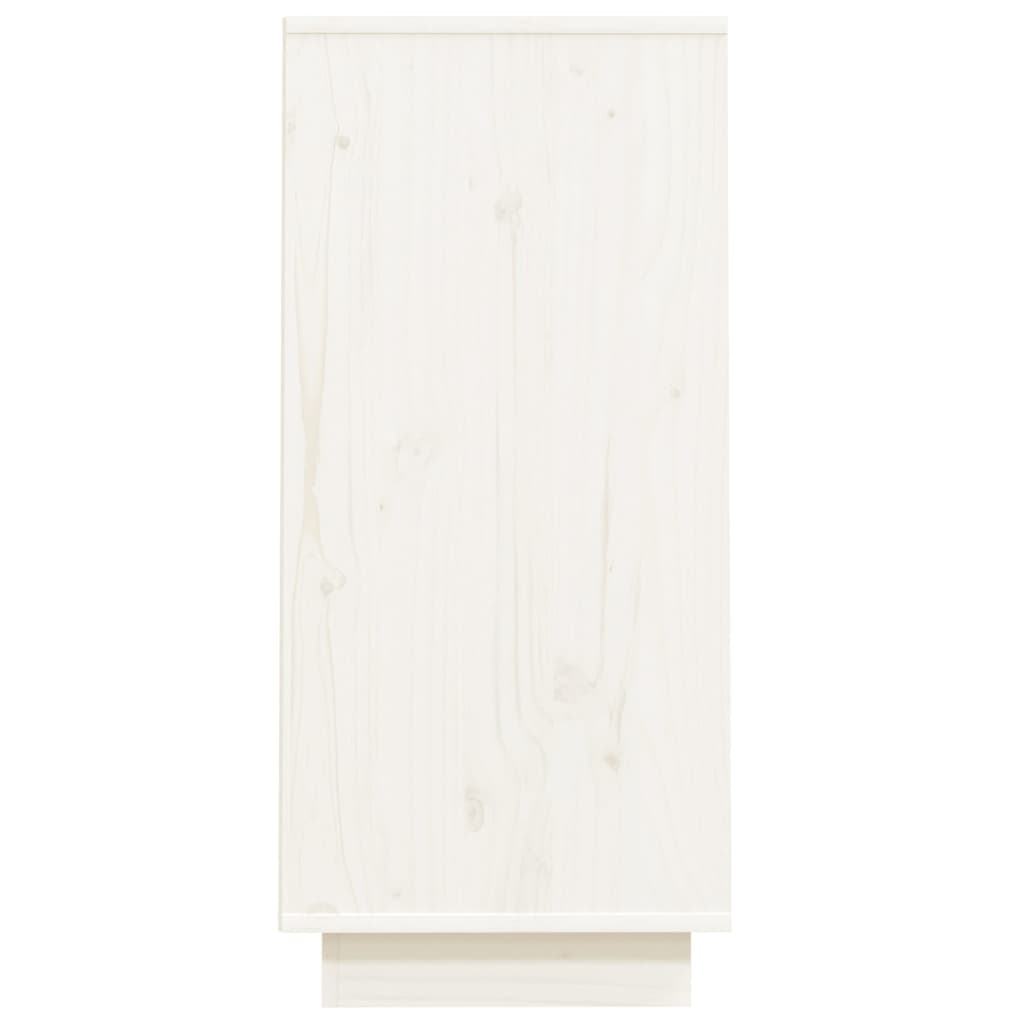 Armoire console Blanc 60x34x75 cm Bois de pin solide - Buffets & bahuts