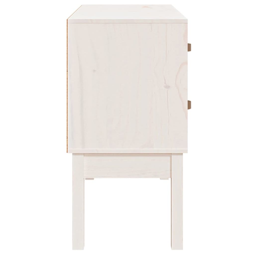Armoire console Blanc 90x40x78 cm Bois de pin solide - Buffets & bahuts