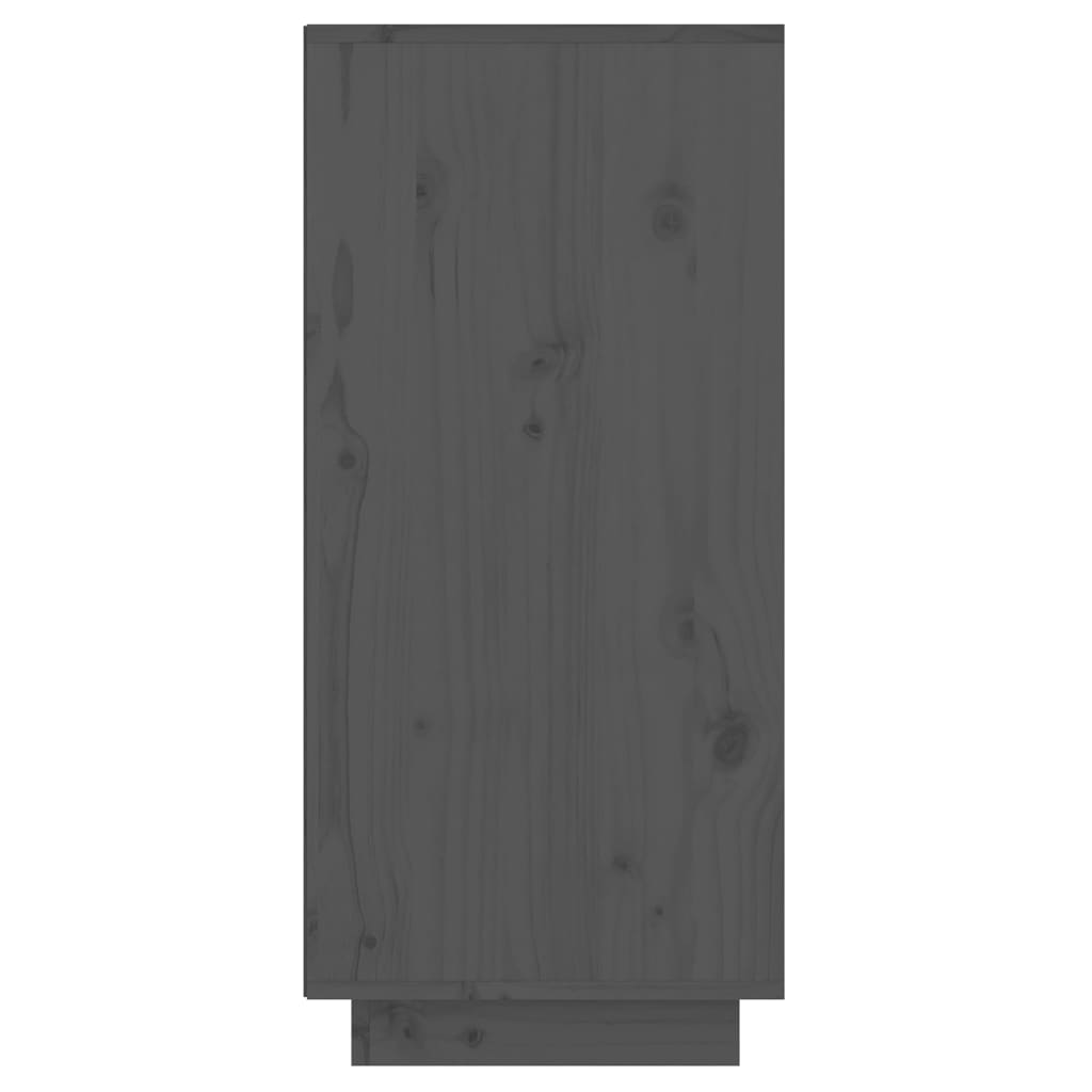 Armoire console Gris 60x34x75 cm Bois de pin solide - Buffets & bahuts