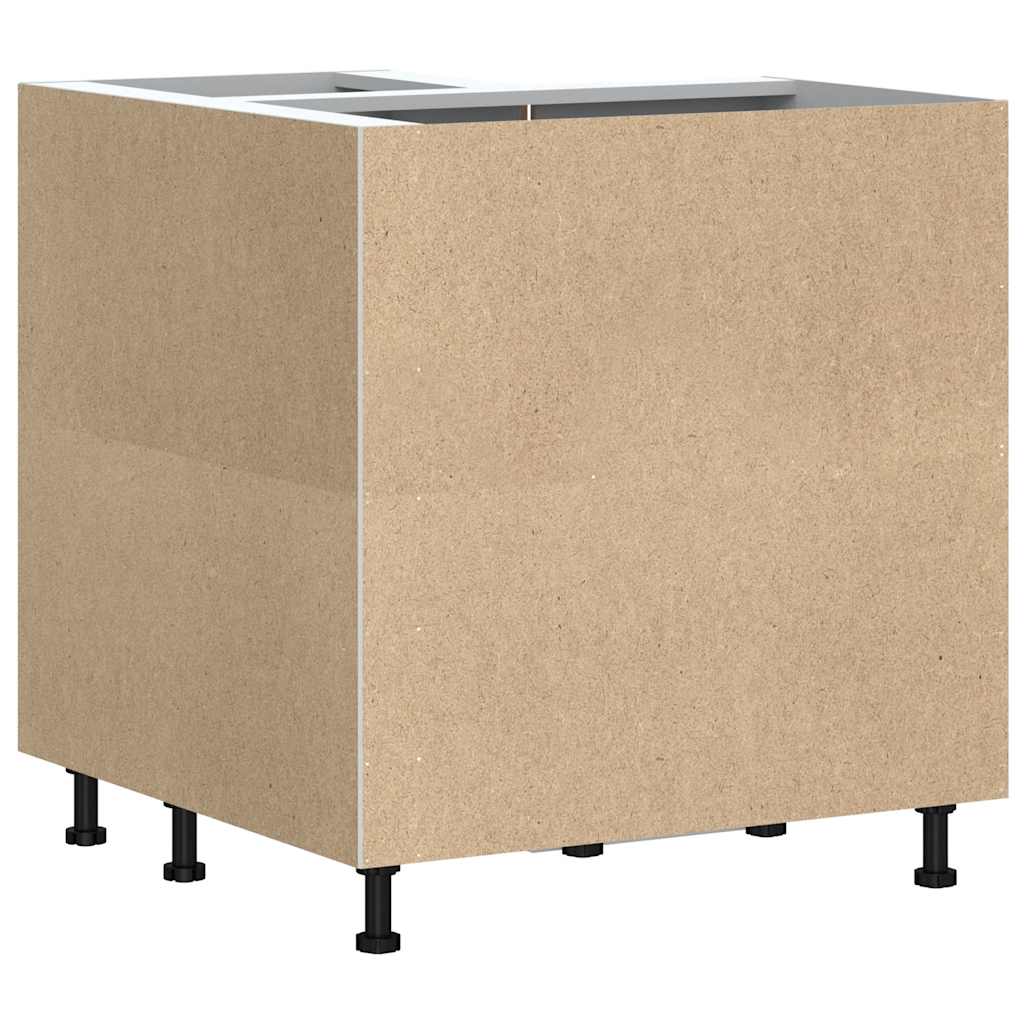Armoire d’angle de cuisine Kalmar blanc bois d’ingénierie - Meubles de cuisine