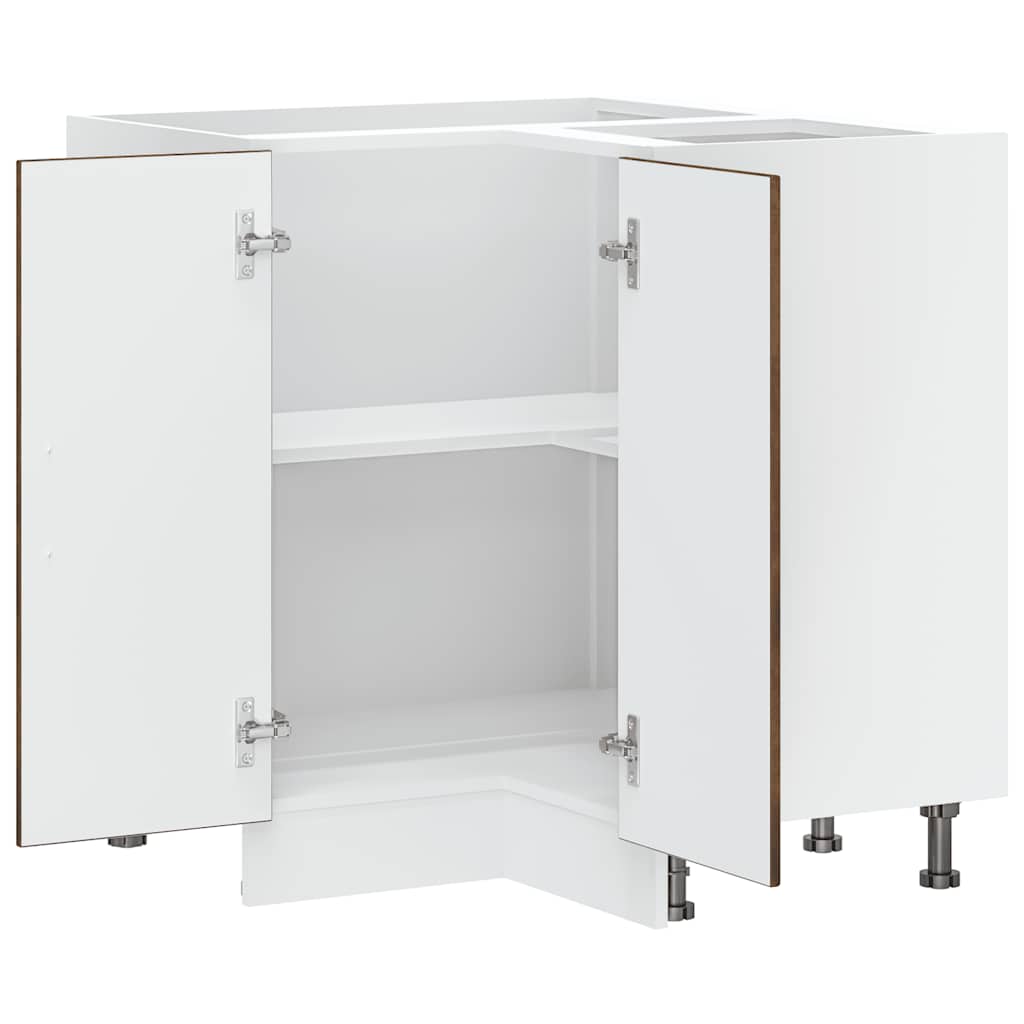 Armoire d’angle de cuisine Kalmar chêne fumé bois d’ingénierie - Meubles de cuisine