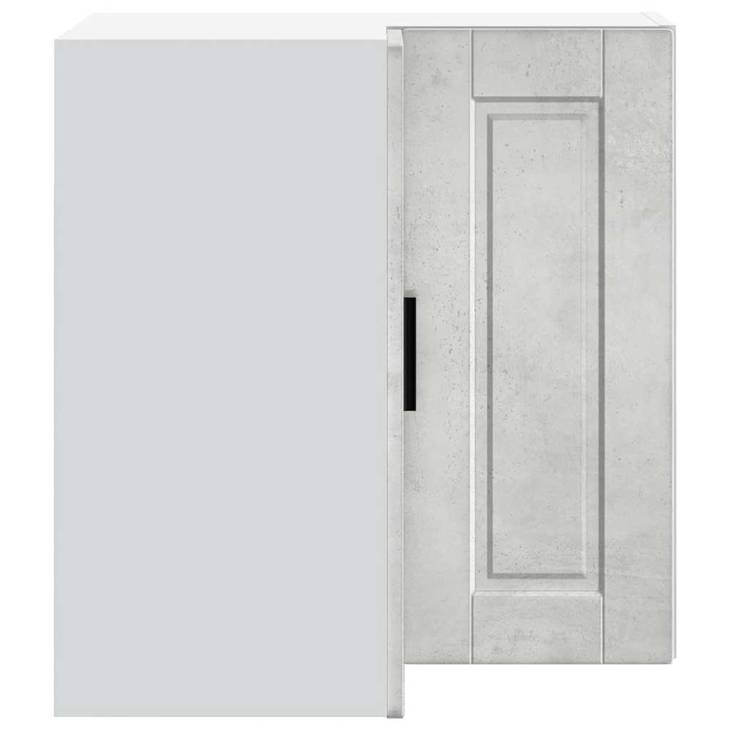 Armoire d’angle murale de cuisine Porto gris béton - Meubles de cuisine