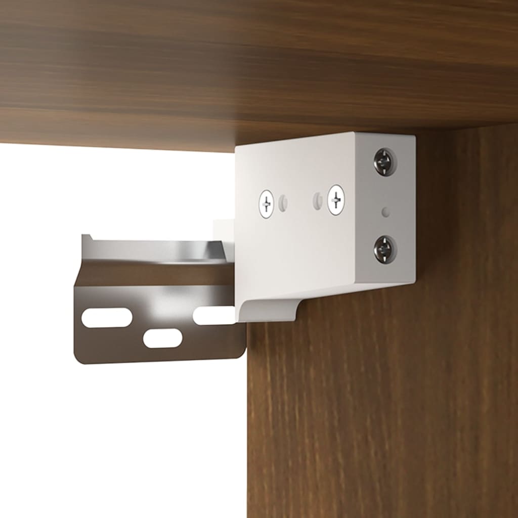 Armoire d’angle suspendue Chêne marron Bois d’ingénierie - Meubles de cuisine