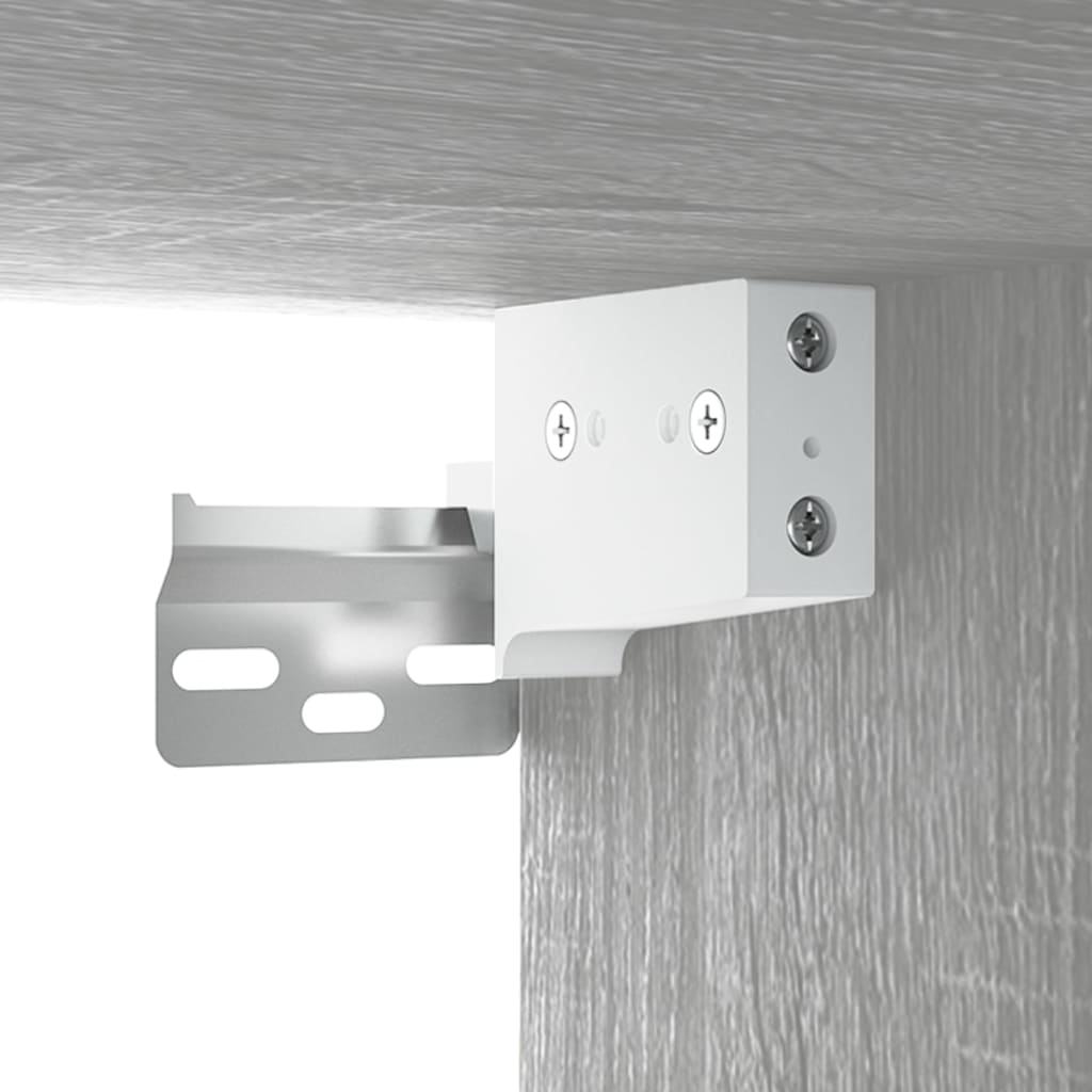 Armoire d’angle suspendue Sonoma gris Bois d’ingénierie - Meubles de cuisine