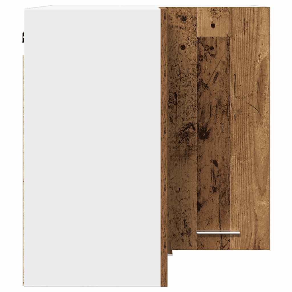 Armoire d’angle suspendue vieux bois 57x57x60cm bois ingénierie - Meubles de cuisine