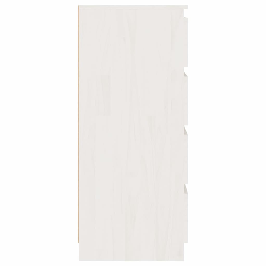 Armoire d’appoint Blanc 60x36x84 cm Bois de pin massif - Buffets & bahuts