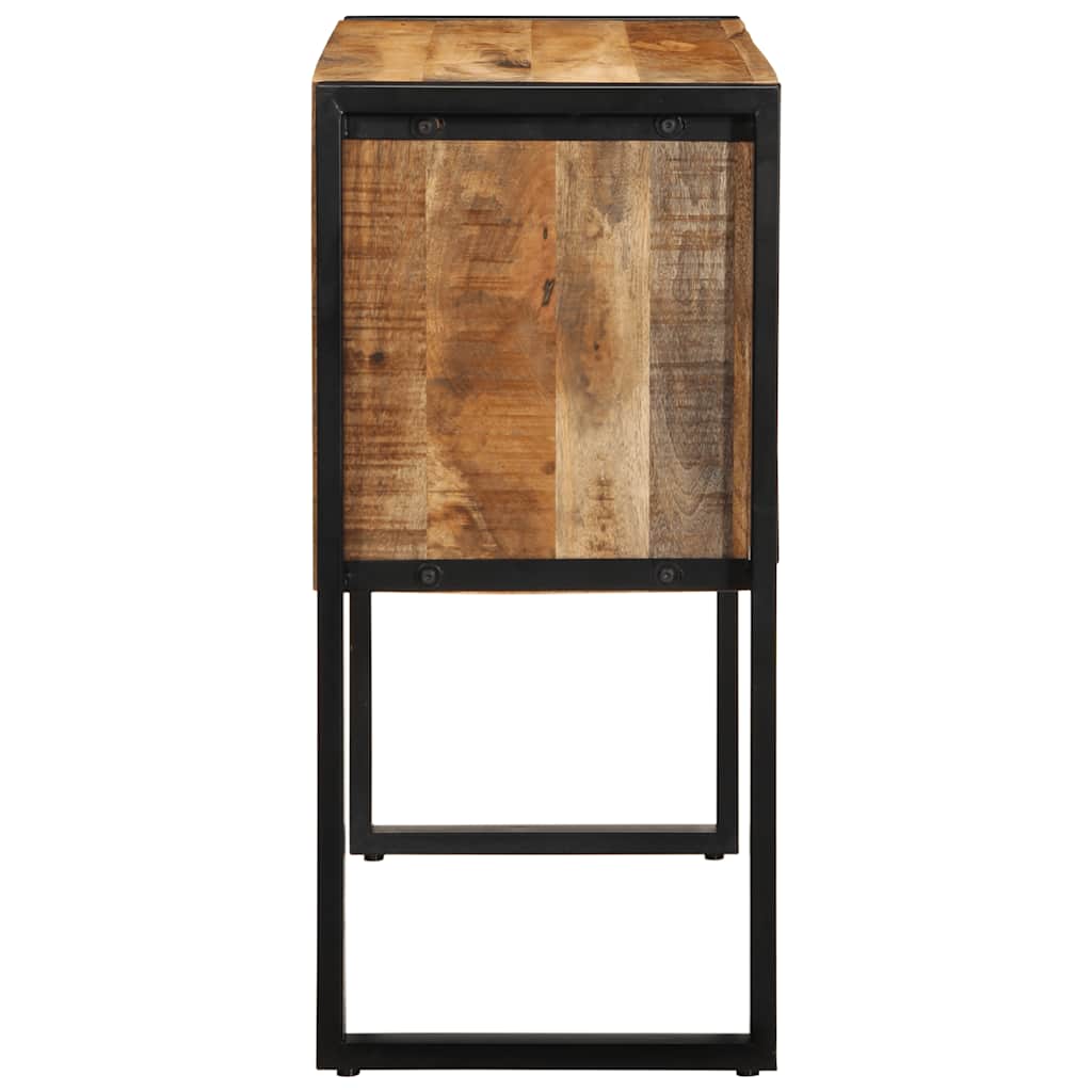 Armoire de console 90x35x75 cm bois de manguier massif brut - Tables d’appoint