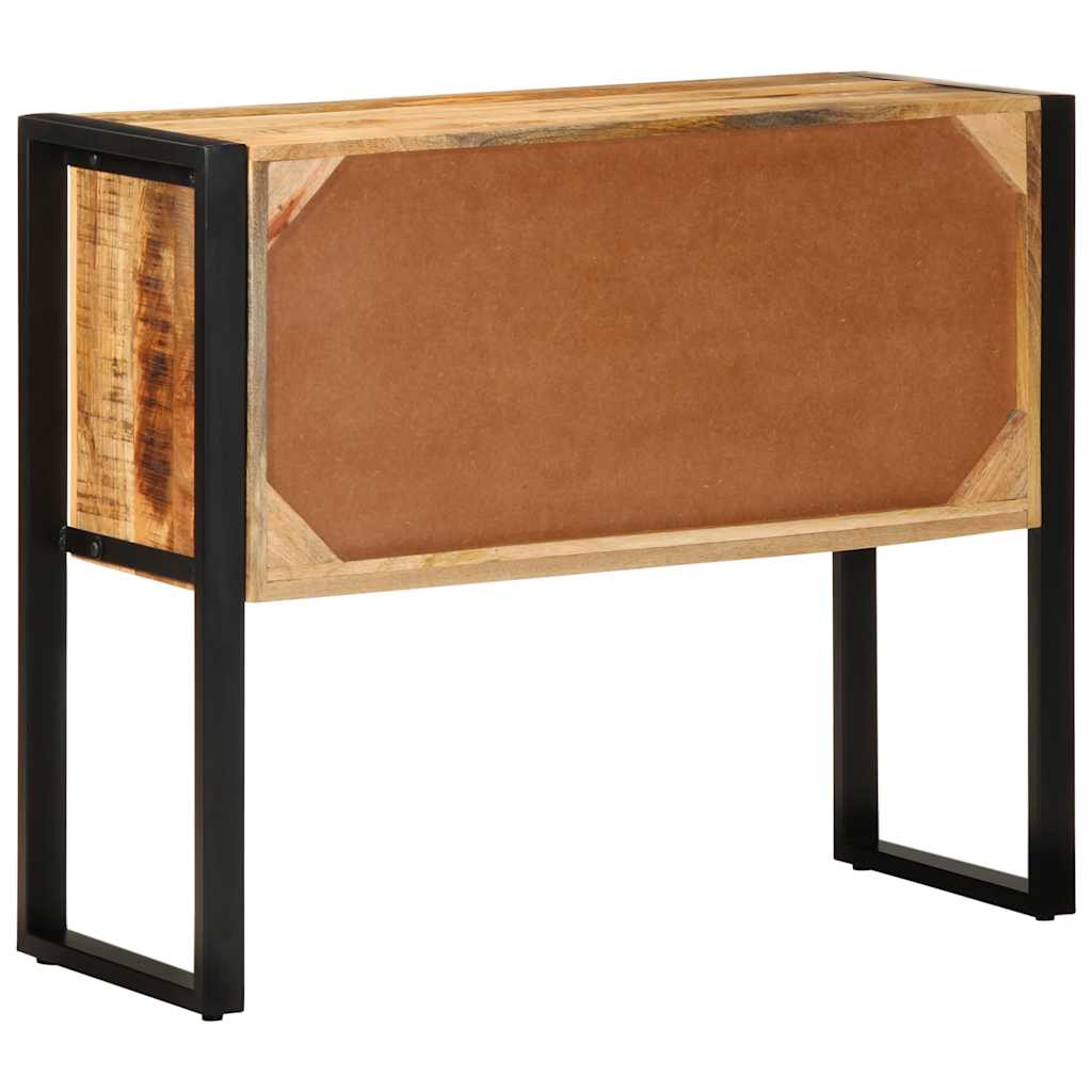 Armoire de console 90x35x75 cm bois de manguier massif brut - Tables d’appoint