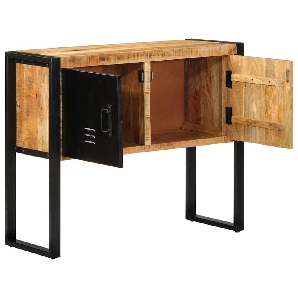 Armoire de console 90x35x75 cm bois de manguier massif brut - Tables d’appoint