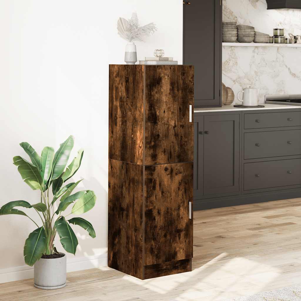 Armoire de cuisine chêne fumé 38x41,5x131,5 cm bois ingénierie - Meubles de cuisine
