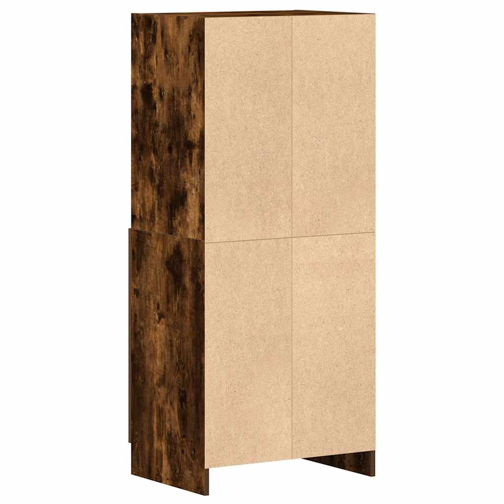 Armoire de cuisine chêne fumé 57x41,5x131,5 cm bois ingénierie - Meubles de cuisine