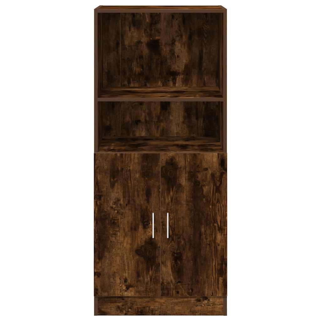 Armoire de cuisine chêne fumé 57x41,5x131,5 cm bois ingénierie - Meubles de cuisine