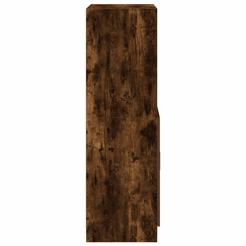 Armoire de cuisine chêne fumé 57x41,5x131,5 cm bois ingénierie - Meubles de cuisine