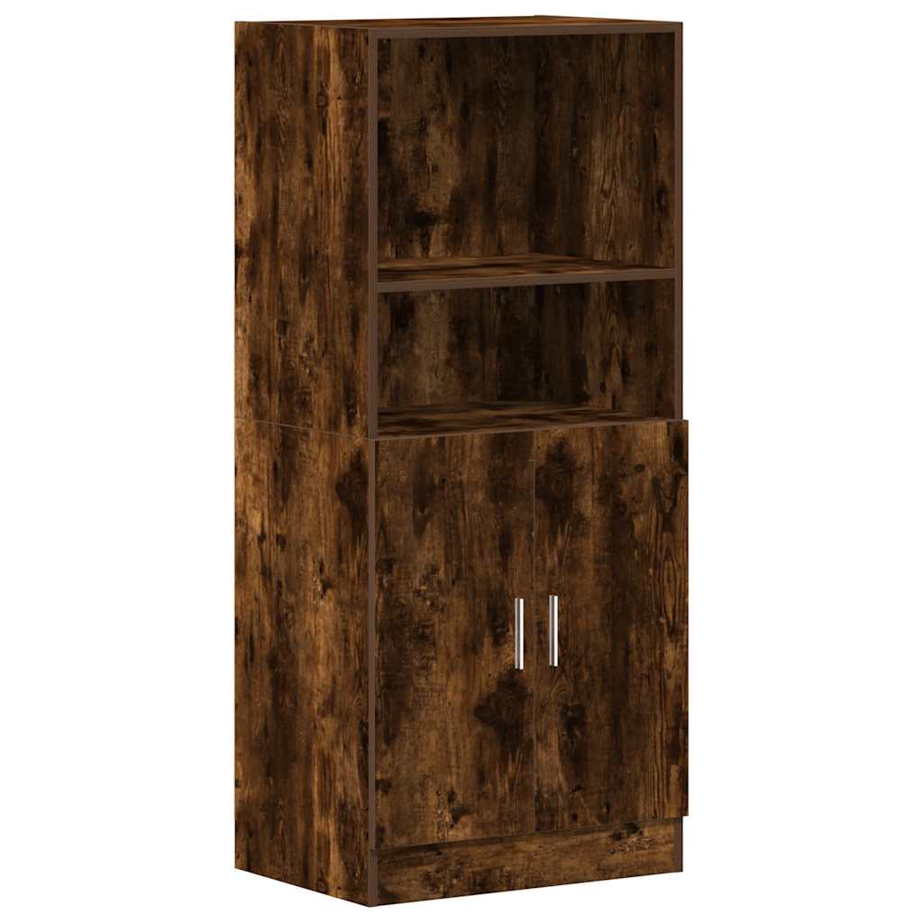 Armoire de cuisine chêne fumé 57x41,5x131,5 cm bois ingénierie - Meubles de cuisine