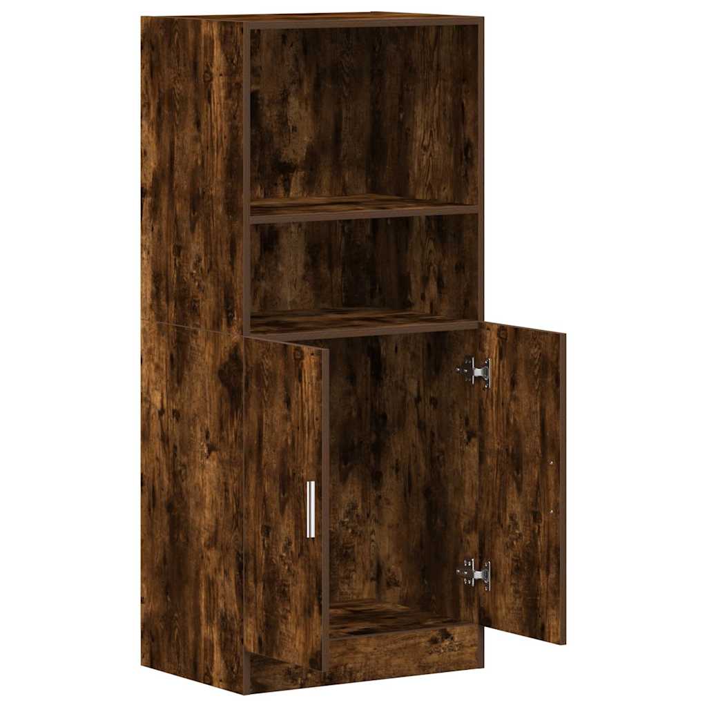 Armoire de cuisine chêne fumé 57x41,5x131,5 cm bois ingénierie - Meubles de cuisine