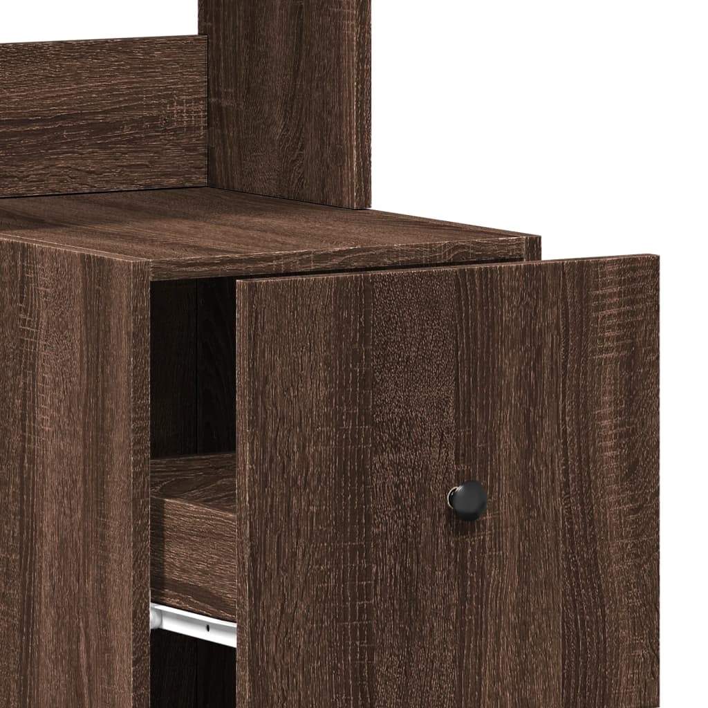 Armoire de cuisine chêne marron 35x50x180 cm bois d’ingénierie - Meubles de cuisine