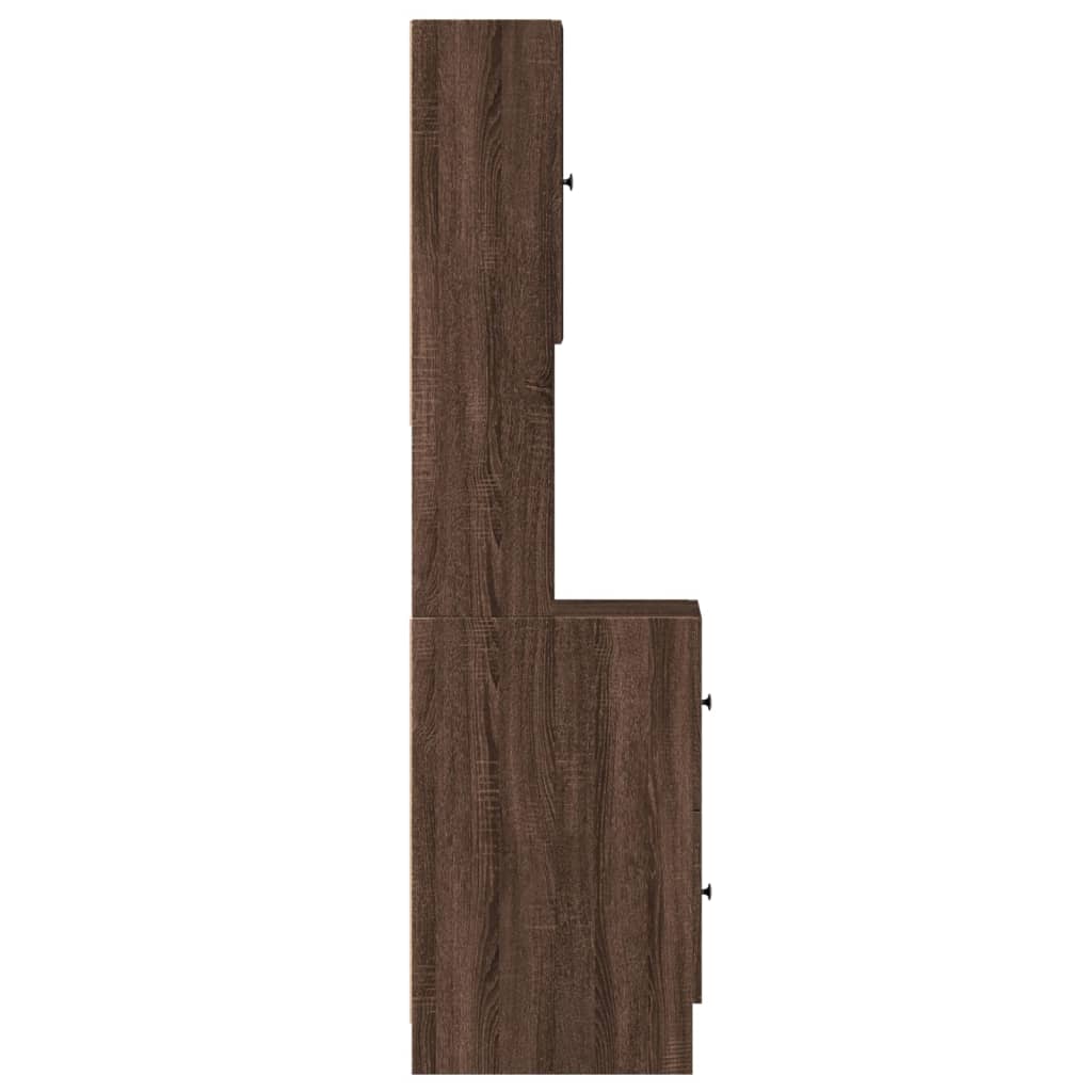 Armoire de cuisine chêne marron 35x50x180 cm bois d’ingénierie - Meubles de cuisine