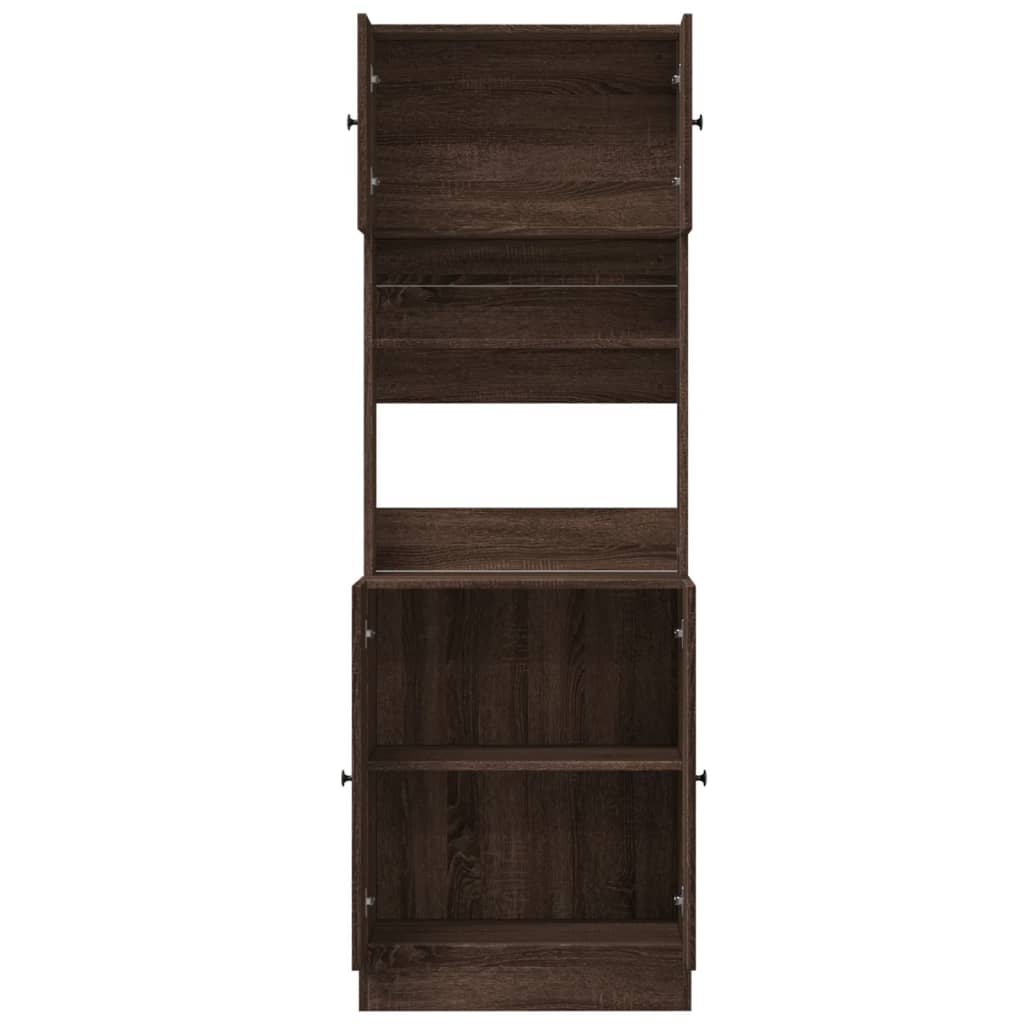 Armoire de cuisine chêne marron 60x50x180 cm bois d’ingénierie - Meubles de cuisine