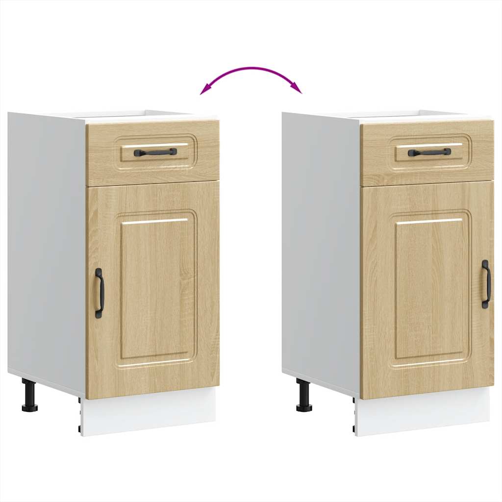 Armoire de cuisine Kalmar chêne sonoma bois d’ingénierie - Meubles de cuisine