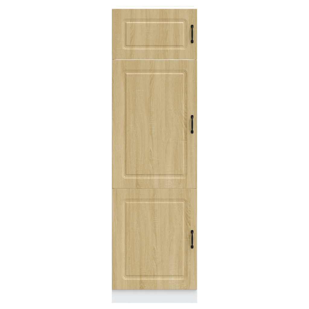 Armoire de cuisine Kalmar chêne sonoma bois d’ingénierie - Meubles de cuisine