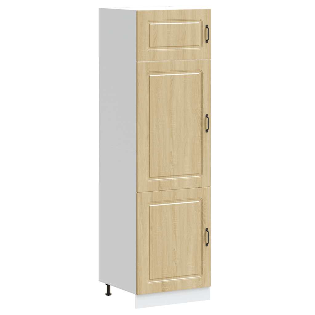 Armoire de cuisine Kalmar chêne sonoma bois d’ingénierie - Meubles de cuisine