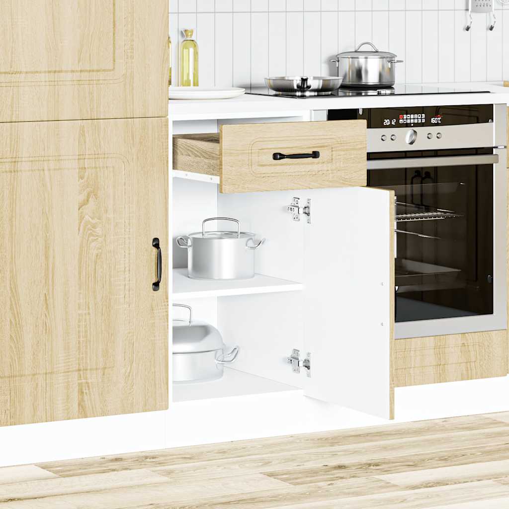 Armoire de cuisine Kalmar chêne sonoma bois d’ingénierie - Meubles de cuisine