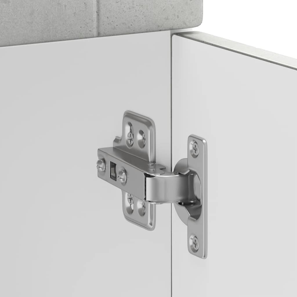Armoire de cuisine Kalmar gris béton bois d’ingénierie - Meubles de cuisine