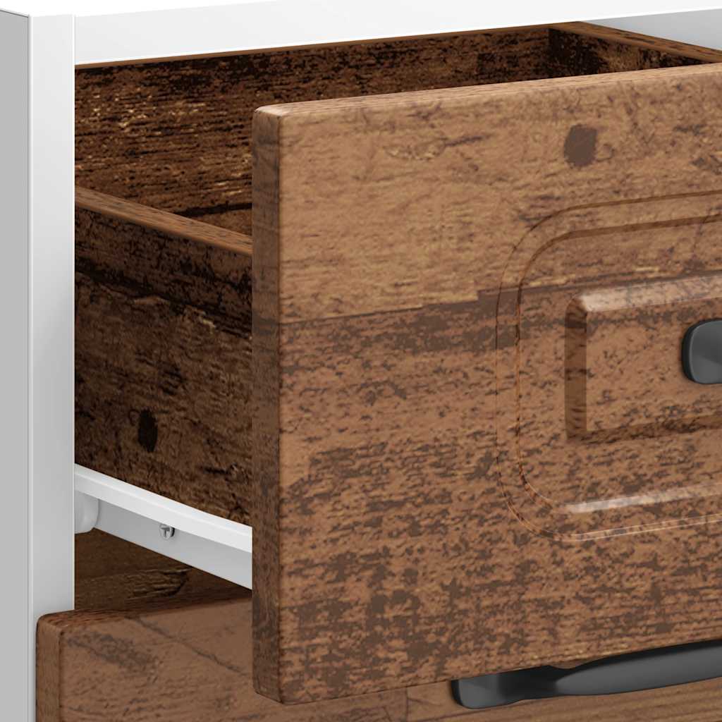 Armoire de cuisine Kalmar vieux bois bois d’ingénierie - Meubles de cuisine