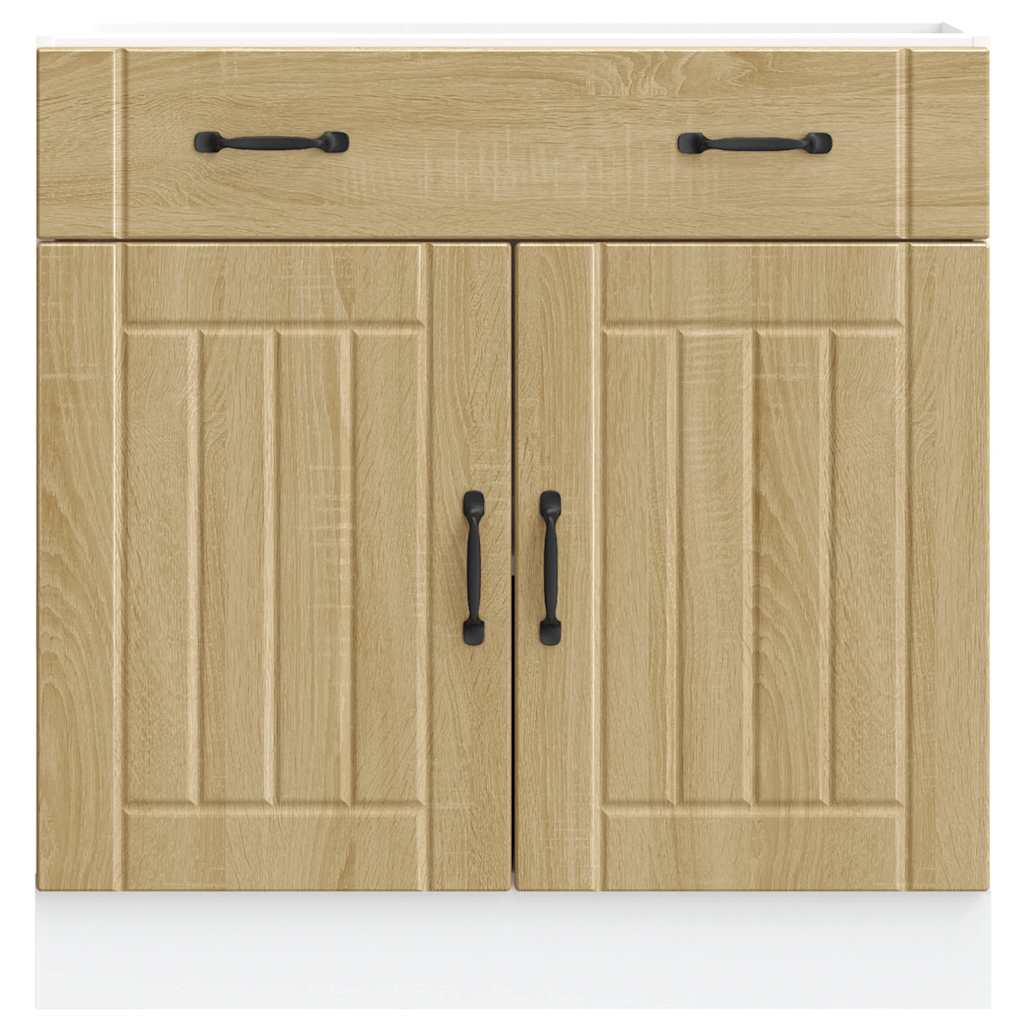 Armoire de cuisine Lucca chêne sonoma bois ingénierie - Meubles de cuisine
