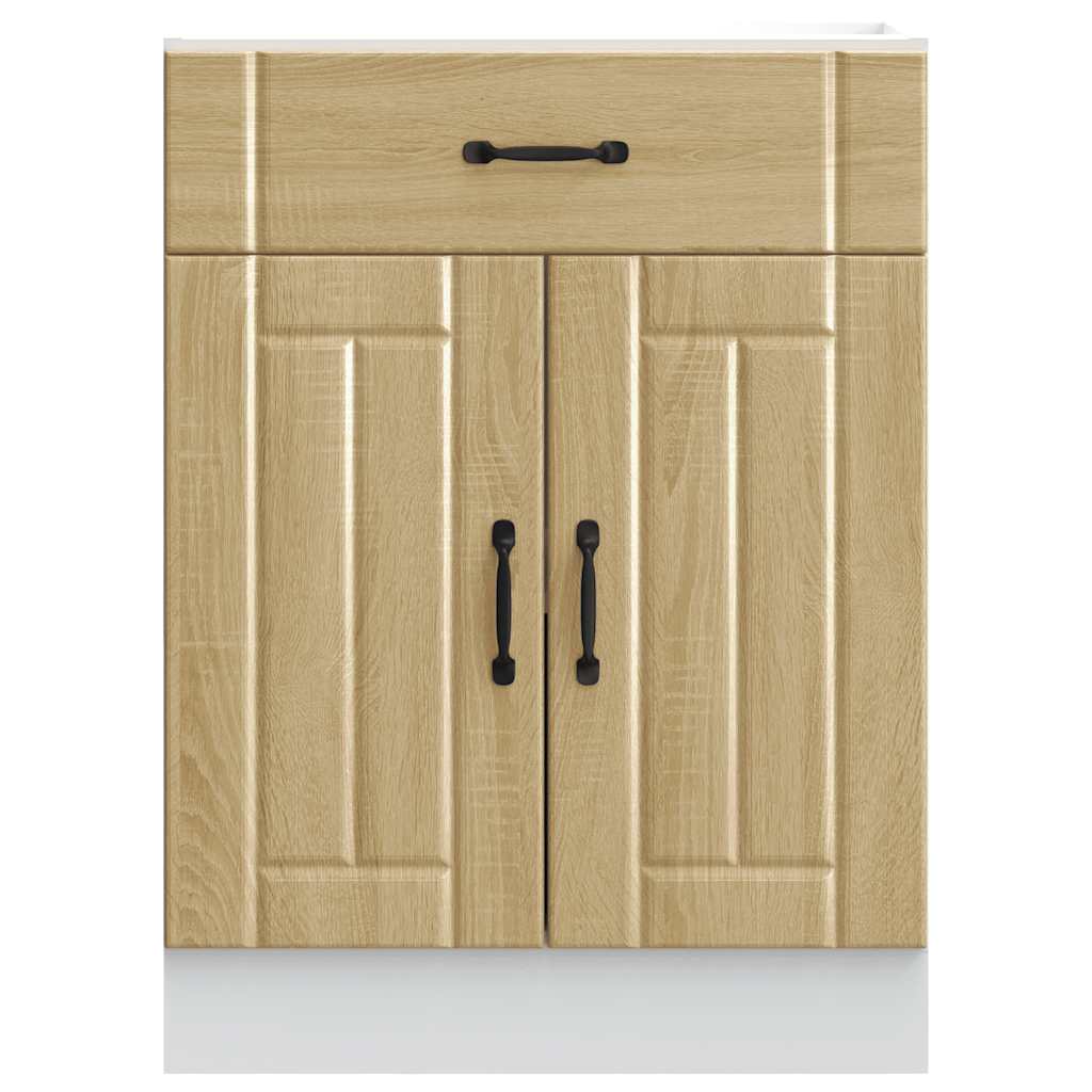 Armoire de cuisine Lucca chêne sonoma bois ingénierie - Meubles de cuisine