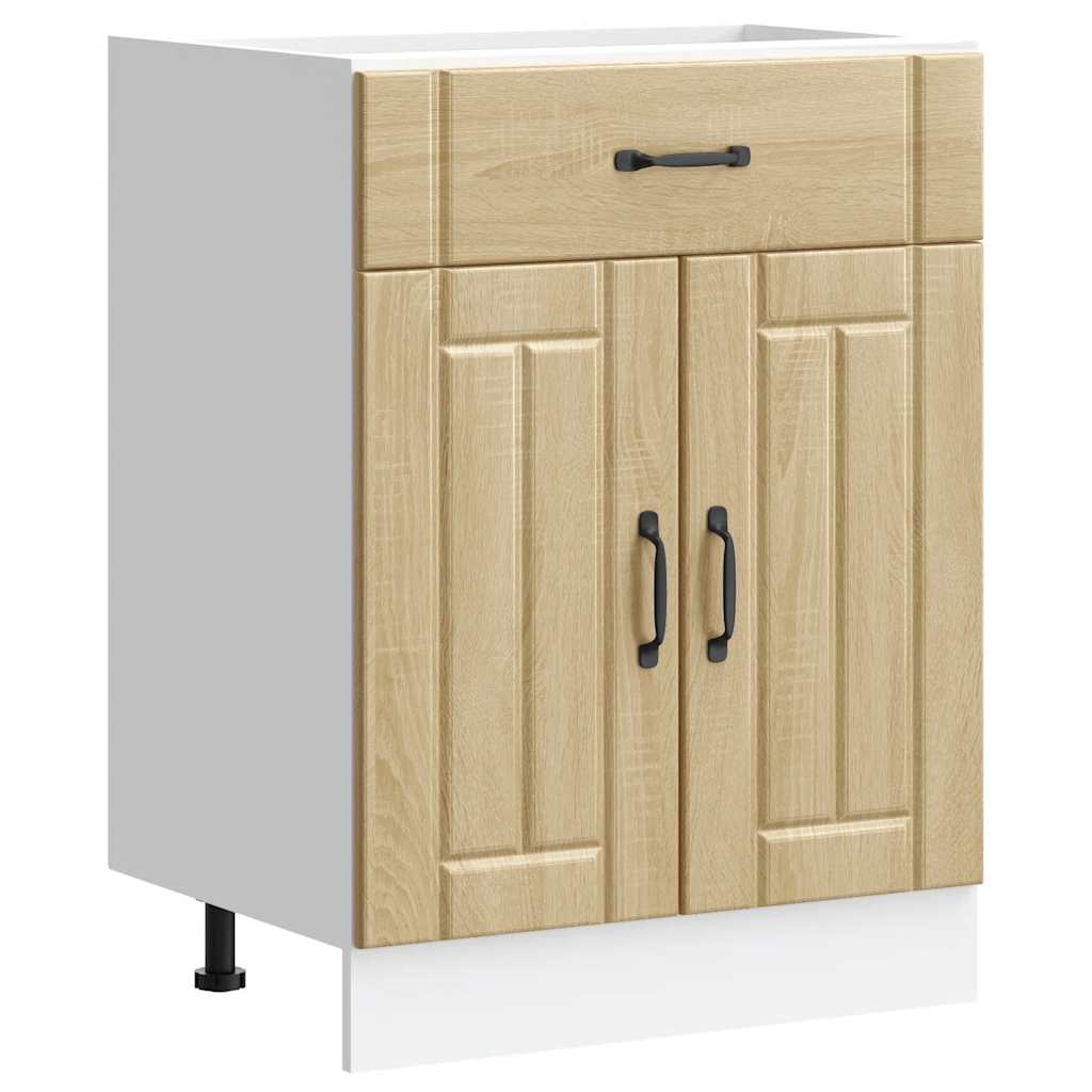 Armoire de cuisine Lucca chêne sonoma bois ingénierie - Meubles de cuisine