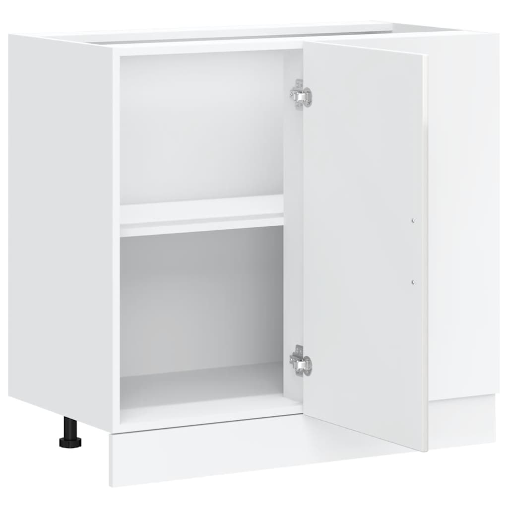 Armoire de cuisine Porto blanc brillant bois ingénierie - Meubles de cuisine