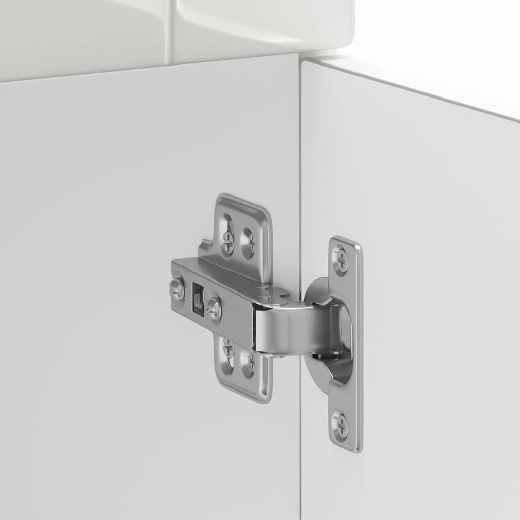 Armoire de cuisine Porto blanc brillant bois ingénierie - Meubles de cuisine