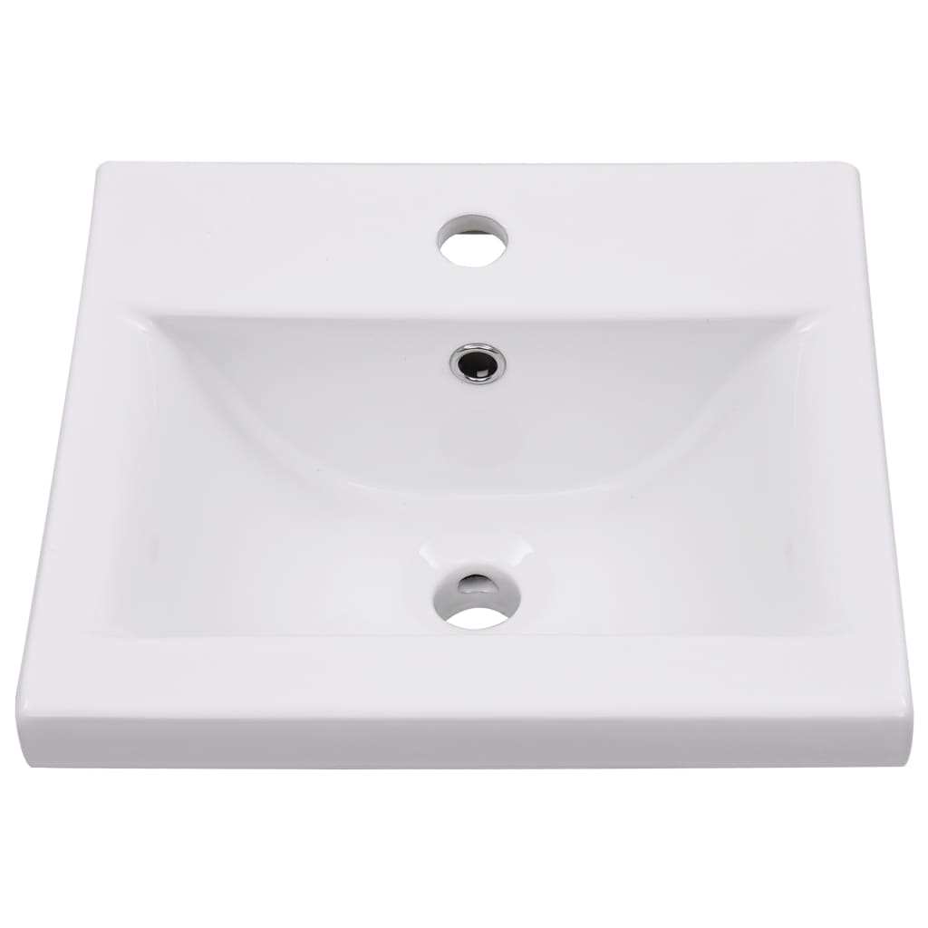 Armoire d’évier avec lavabo intégré Chêne sonoma Aggloméré - Meubles-lavabos de salle de bains