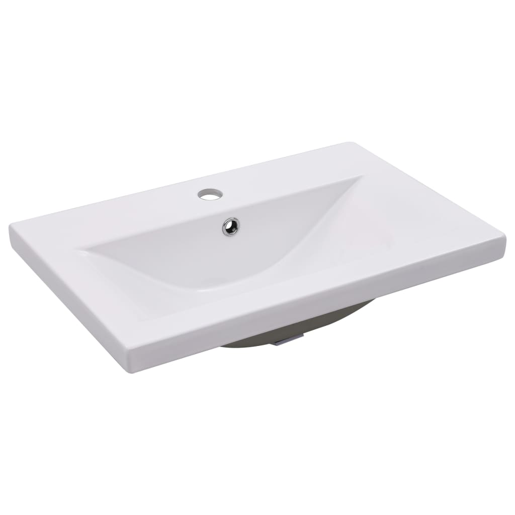 Armoire d’évier avec lavabo intégré Gris béton Aggloméré - Meubles-lavabos de salle de bains